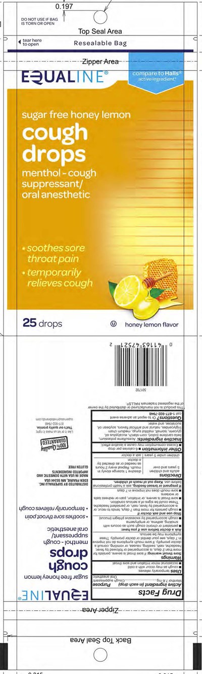 Equaline SF Honey Lemon 25ct cough drops - Equaline SF Honey Lemon 25ct 10 23 2017TM